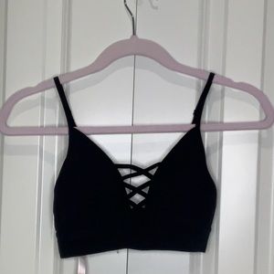 black vs pink bralette